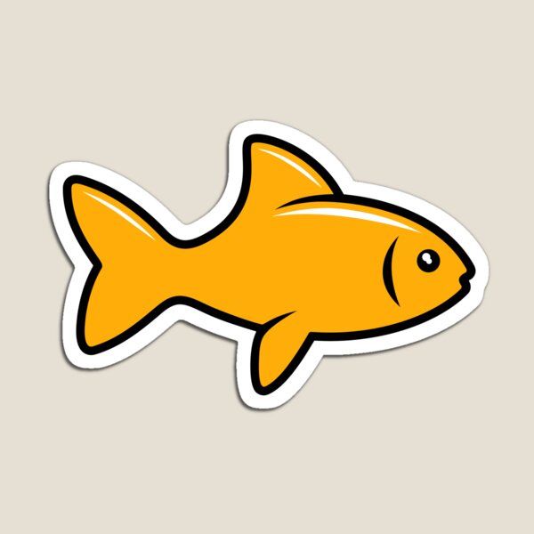 Item preview, Fish Sticker (yellow) designed and sold by JMParadis.