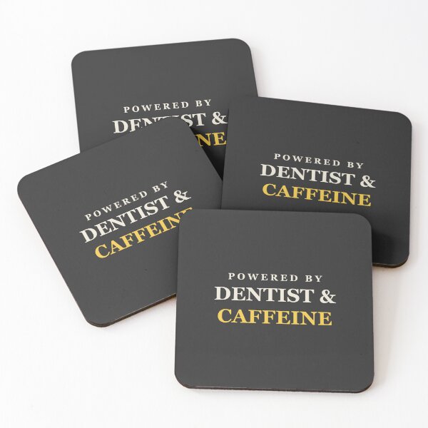 Item preview, Powered By Dentist & Caffeine - Dentist designed and sold by RetroThreadWorks.