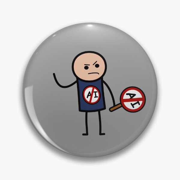 Item preview, Stickman anti ai designed and sold by Iridianwilds.