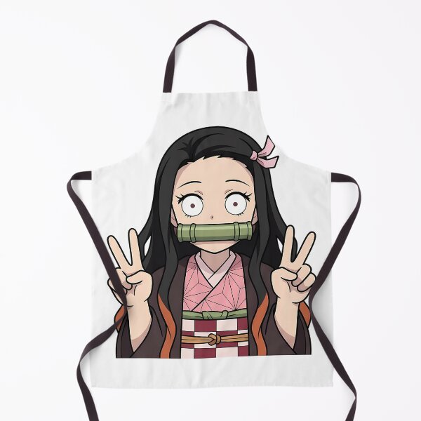 Item preview, Nezuko Kamado Demon Slayer Bamboo Peace Pose designed and sold by Dashsopaner.