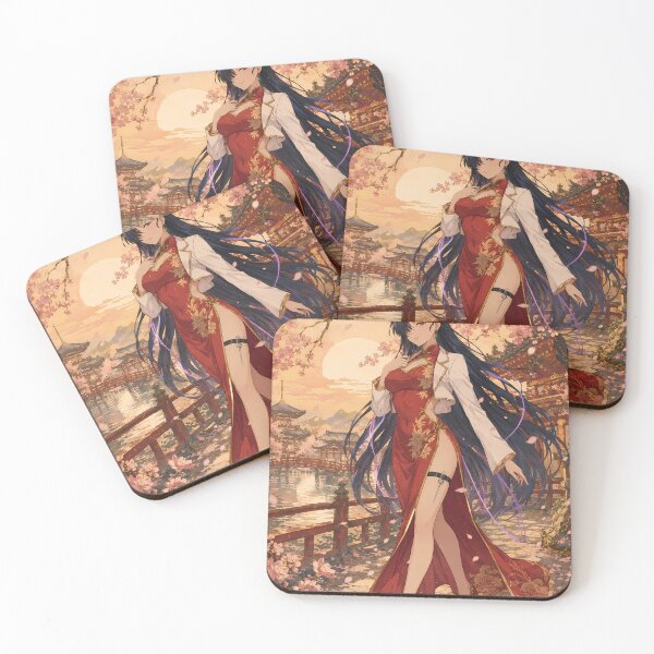 Item preview, Shenhua Black Lagoon Cherry Blossom Sunset Elegance designed and sold by mildaclairmo.