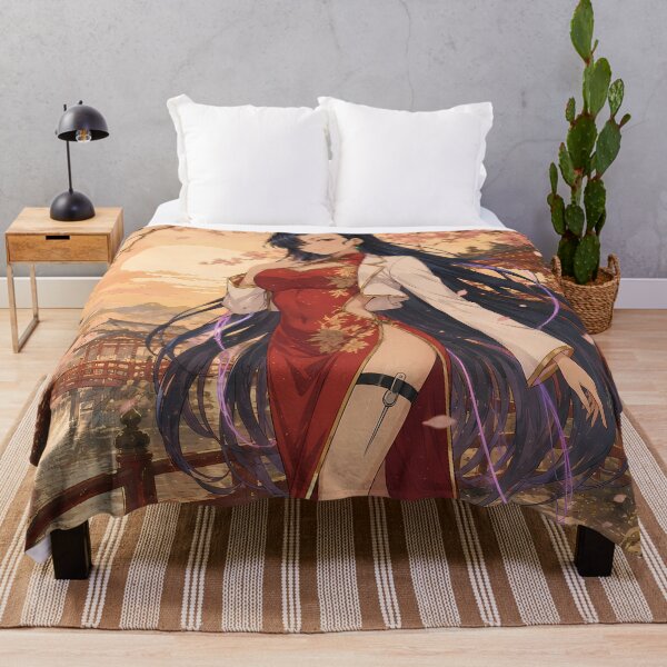 Item preview, Shenhua Black Lagoon Cherry Blossom Sunset Elegance designed and sold by mildaclairmo.