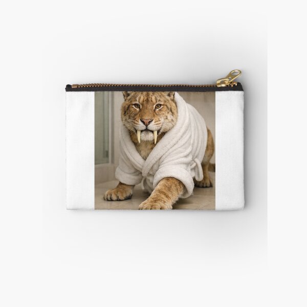 Item preview, Snug Bathrobe Sabertooth Tiger designed and sold by Sillytoe.