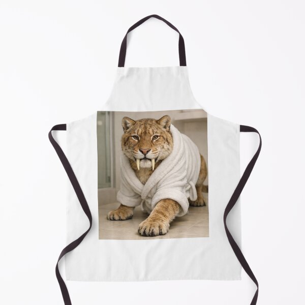 Item preview, Snug Bathrobe Sabertooth Tiger designed and sold by Sillytoe.
