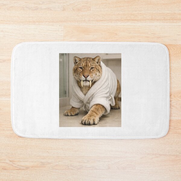 Item preview, Snug Bathrobe Sabertooth Tiger designed and sold by Sillytoe.