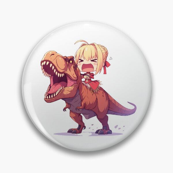 Item preview, Saber Nero Claudius Fate Grand Order Chibi Dinosaur designed and sold by Dashsopaner.
