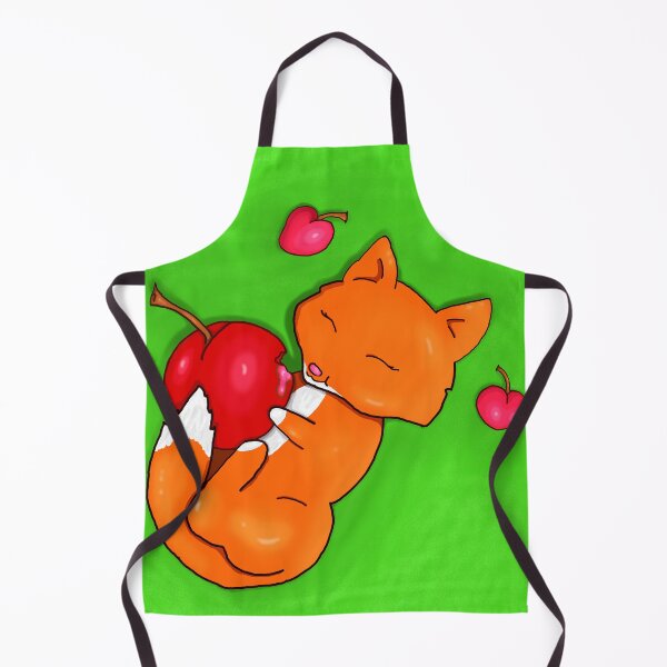 Item preview, Fox enjoying cherry treat designed and sold by Sivyant.