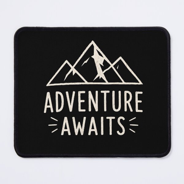 Item preview, Adventure Awaits Mountain Design | Minimalist Wilderness Travel Graphic | Outdoor Adventure Shirt designed and sold by TheAllInStore.