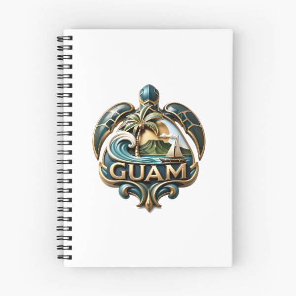 Item preview, Guam Tidekeeper Crest: Golden Voyage of Island Pride designed and sold by BlissBlvdShop.
