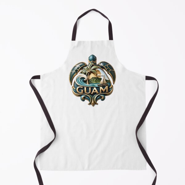 Item preview, Guam Tidekeeper Crest: Golden Voyage of Island Pride designed and sold by BlissBlvdShop.