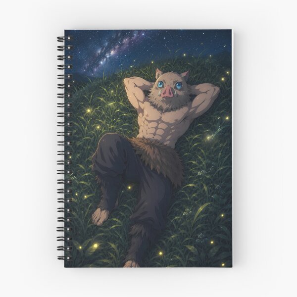 Item preview, Inosuke Hashibira Demon Slayer Firefly Meadow Starry Night designed and sold by Dashsopaner.