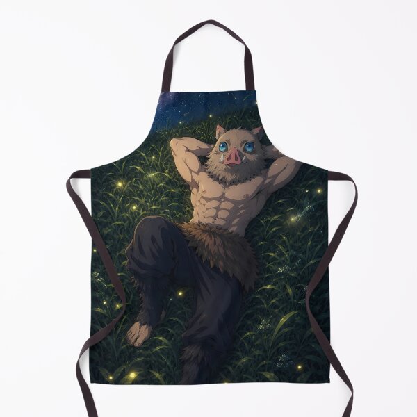 Item preview, Inosuke Hashibira Demon Slayer Firefly Meadow Starry Night designed and sold by Dashsopaner.
