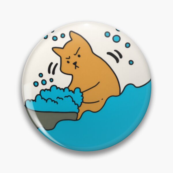 Item preview, Angry Cat Taking Bath Cute Funny designed and sold by RicBeastLab.