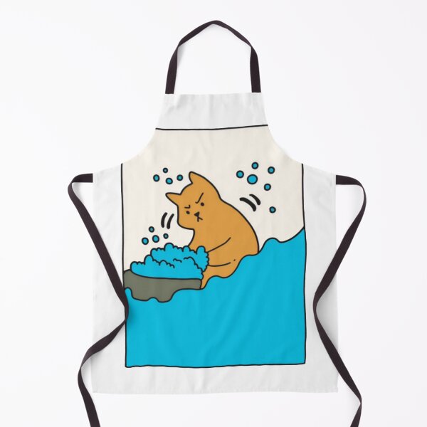 Item preview, Angry Cat Taking Bath Cute Funny designed and sold by RicBeastLab.
