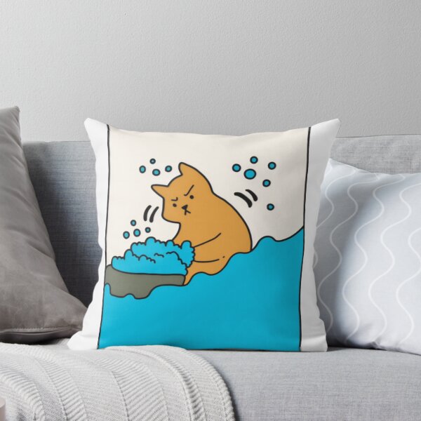 Item preview, Angry Cat Taking Bath Cute Funny designed and sold by RicBeastLab.