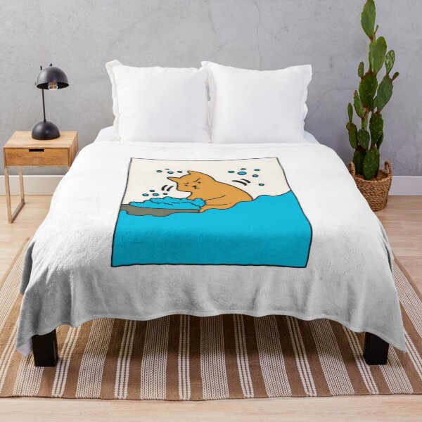 Item preview, Angry Cat Taking Bath Cute Funny designed and sold by RicBeastLab.