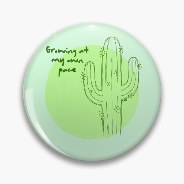 Item preview, Growing At My Own Pace Cactus designed and sold by L98-Studio.