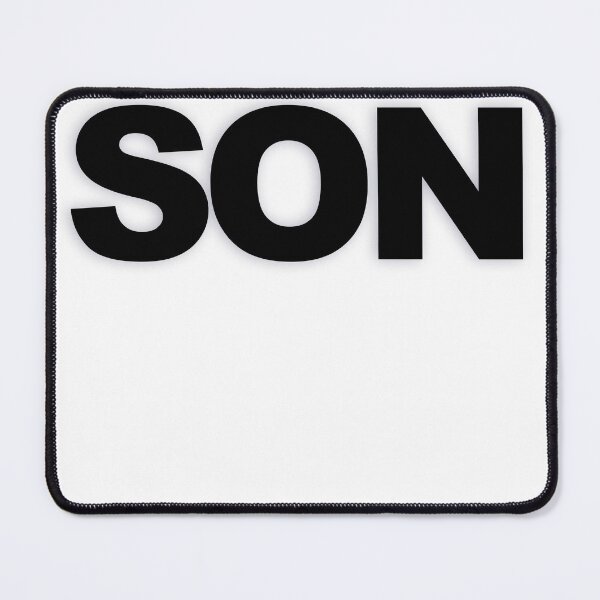Item preview, SON — Black Minimal Bold Type Statement designed and sold by WORDPAUSE.