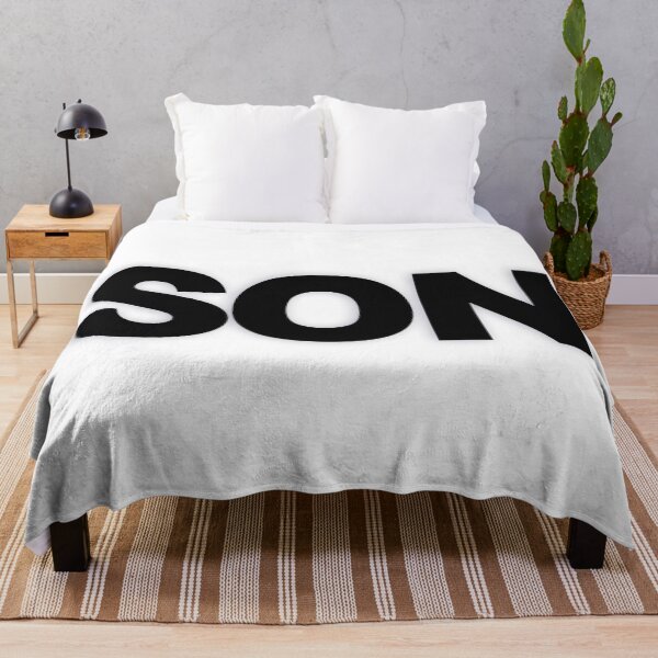 Item preview, SON — Black Minimal Bold Type Statement designed and sold by WORDPAUSE.