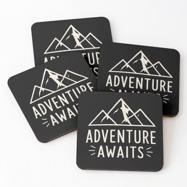 Item preview, Adventure Awaits Mountain Design | Minimalist Wilderness Travel Graphic | Outdoor Adventure Shirt designed and sold by TheAllInStore.