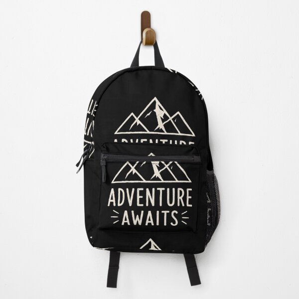 Item preview, Adventure Awaits Mountain Design | Minimalist Wilderness Travel Graphic | Outdoor Adventure Shirt designed and sold by TheAllInStore.