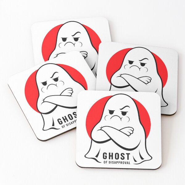 Item preview, Ghost of Disapproval – Minimal Grumpy Ghost designed and sold by Abidel.