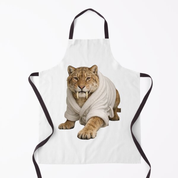 Item preview, Plush Bathrobe Sabertooth Tiger designed and sold by Sillytoe.