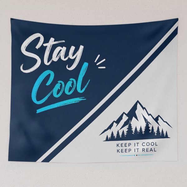 Item preview, Stay Cool Keep It Real – Mountain & Nature Adventure Design designed and sold by Punch-E415.