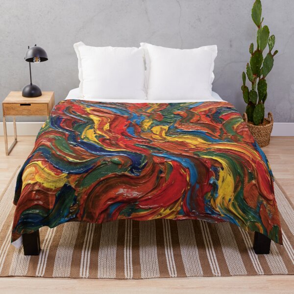 Item preview, Vibrant Summer Glare Impasto Texture designed and sold by Designial.