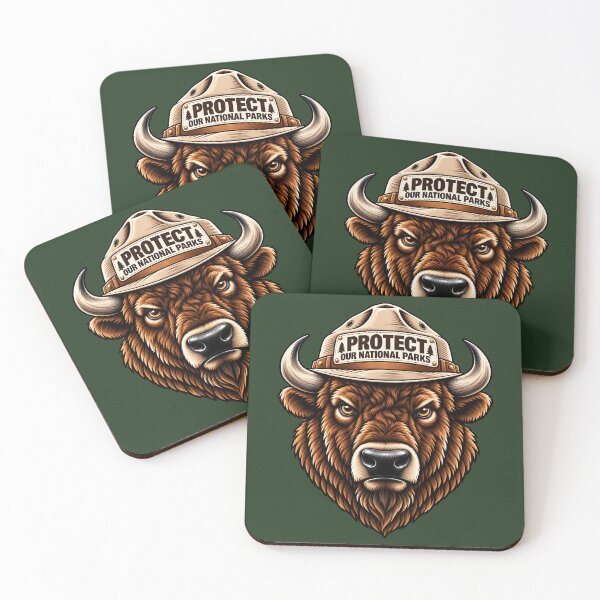 Item preview, Protect Our National Parks – American Bison Conservation Design designed and sold by WAUZ.