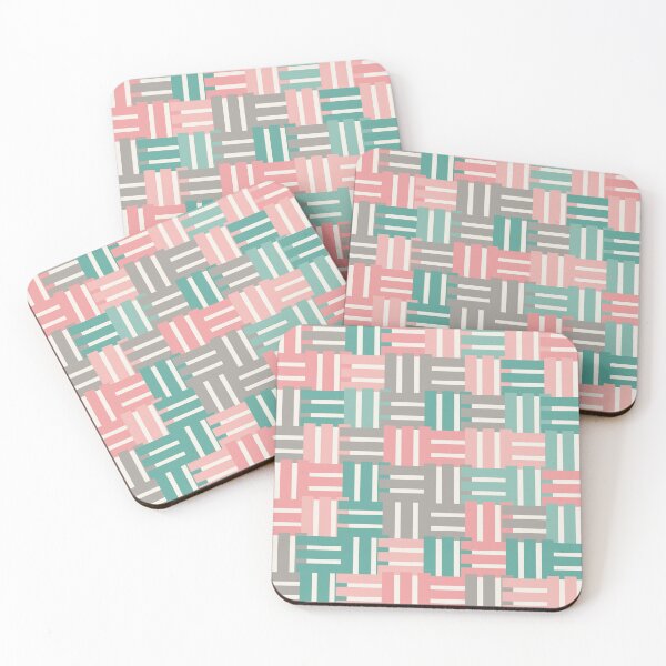 Item preview, Woven Blocks Mint Blush designed and sold by TexSta.