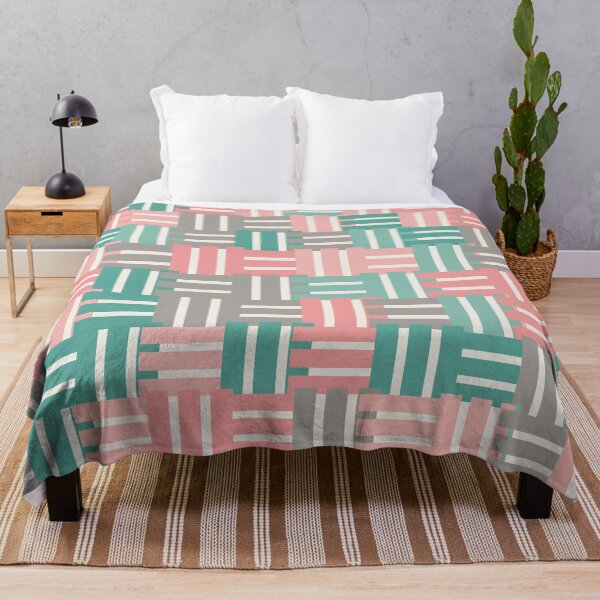 Item preview, Woven Blocks Mint Blush designed and sold by TexSta.
