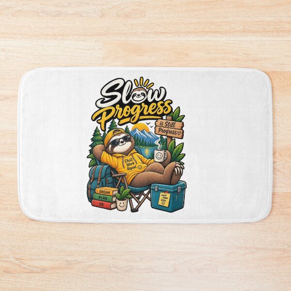 Item preview, Slow Progress Is Still Progress | Relaxed Sloth Motivational T-Shirt designed and sold by ✨ Daily Vibe Studio ✨.