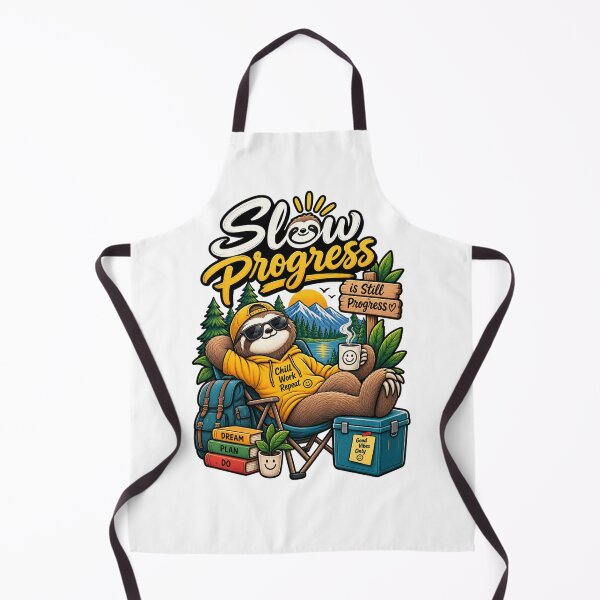 Item preview, Slow Progress Is Still Progress | Relaxed Sloth Motivational T-Shirt designed and sold by ✨ Daily Vibe Studio ✨.