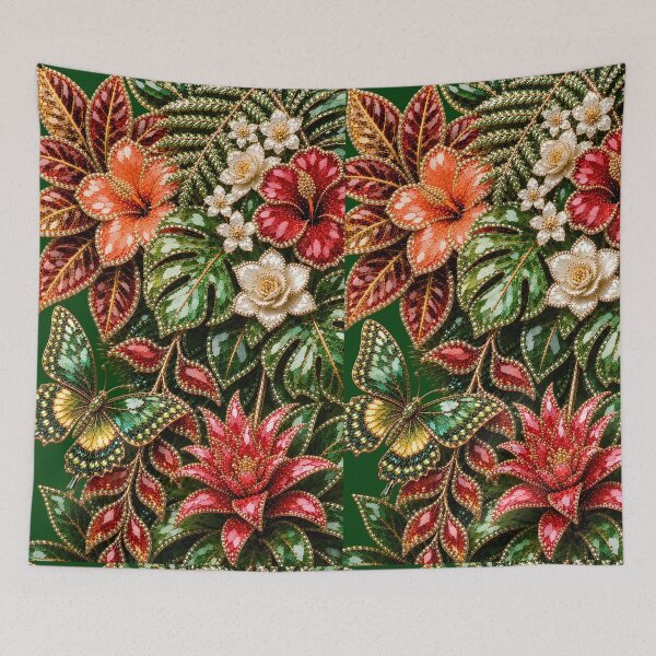 Item preview, MAJESTIC CRYSTAL TROPICAL FLOWERS designed and sold by wordspixies.
