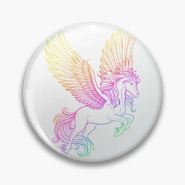 Item preview, Pegasus Rainbow artwork designed and sold by Robobonez.