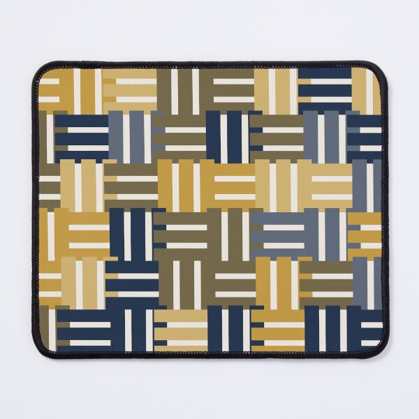 Item preview, Woven Blocks Golden Navy designed and sold by TexSta.