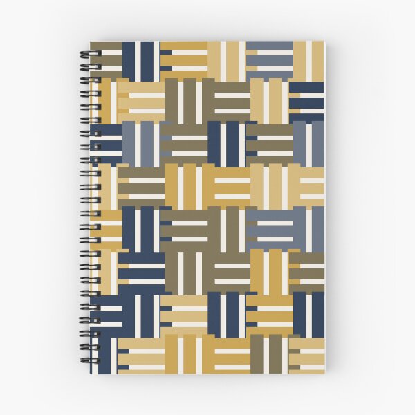 Item preview, Woven Blocks Golden Navy designed and sold by TexSta.