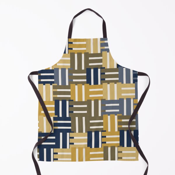 Item preview, Woven Blocks Golden Navy designed and sold by TexSta.