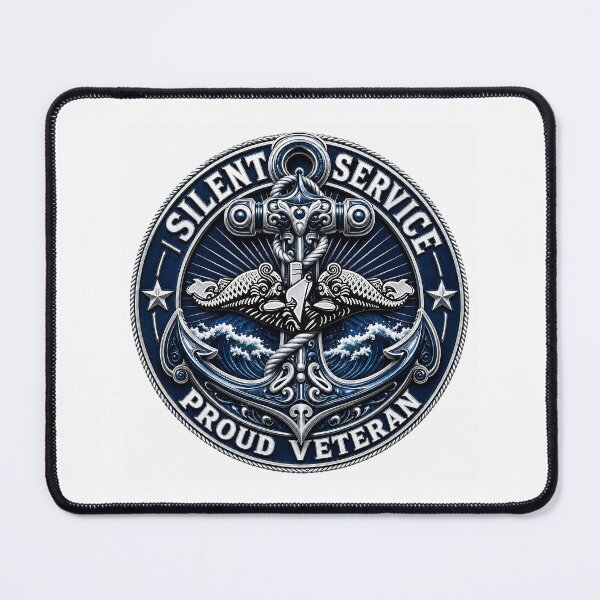 Item preview, Abyssal Anchor of Honor: Silent Service Veteran Crest designed and sold by BlissBlvdShop.