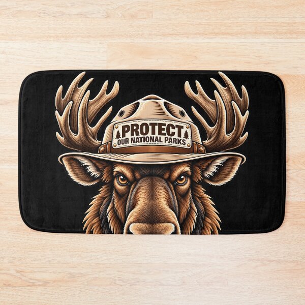 Item preview, Protect Our National Parks – Moose Wildlife Conservation Design designed and sold by WAUZ.