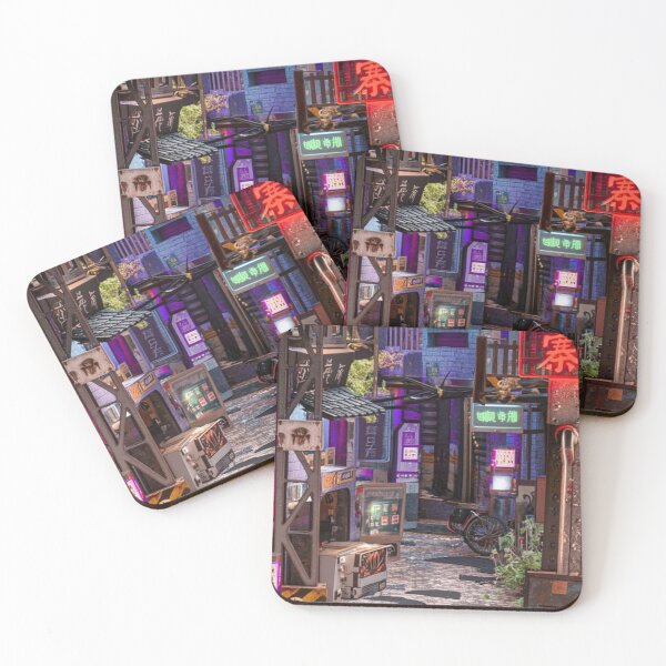 Item preview, Neon Japanese Alley – Cyberpunk Tokyo Street Art designed and sold by GSizzle1.