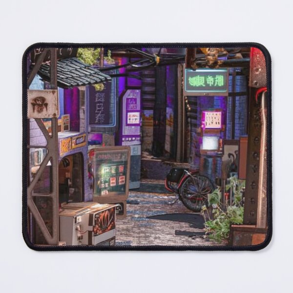Item preview, Neon Japanese Alley – Cyberpunk Tokyo Street Art designed and sold by GSizzle1.