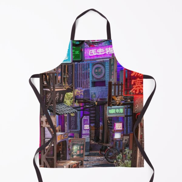 Item preview, Neon Japanese Alley – Cyberpunk Tokyo Street Art designed and sold by GSizzle1.