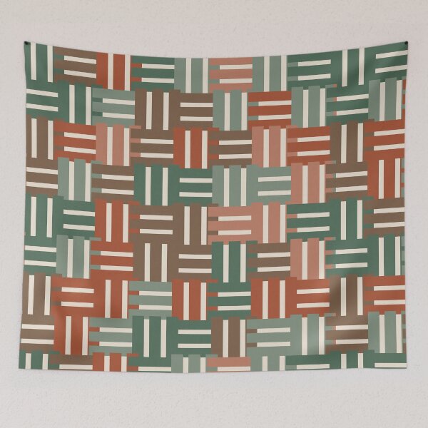 Item preview, Woven Blocks Autumn Grove designed and sold by TexSta.