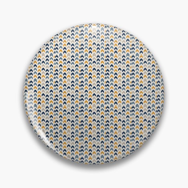 Item preview, Modern Geometric Chevron Pattern – Navy, Mustard & Slate designed and sold by Punch-E415.