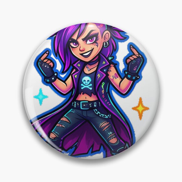 Item preview, Cool Cartoon Badass Pirate Girl Sticker designed and sold by Freestyle Prints.