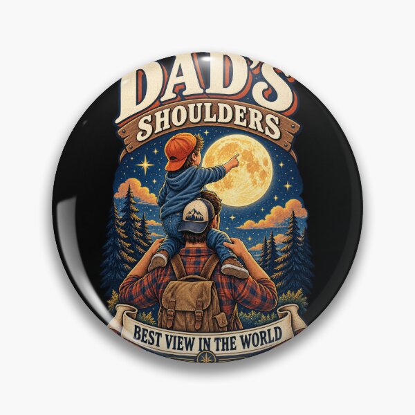 Item preview, Dad’s Shoulders Best View in the World – Father Son Adventure designed and sold by Origamoart.