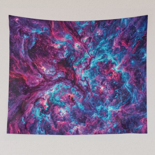 Item preview, Otherworldly Neon Nebula Galaxy Texture designed and sold by Designial.