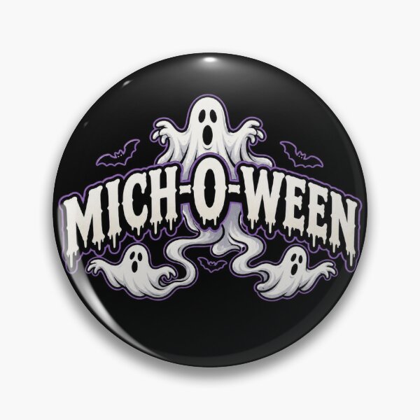 Item preview, MICH-O-WEEN Halloween Michigan lindo diseño de fantasma designed and sold by LoneTide.